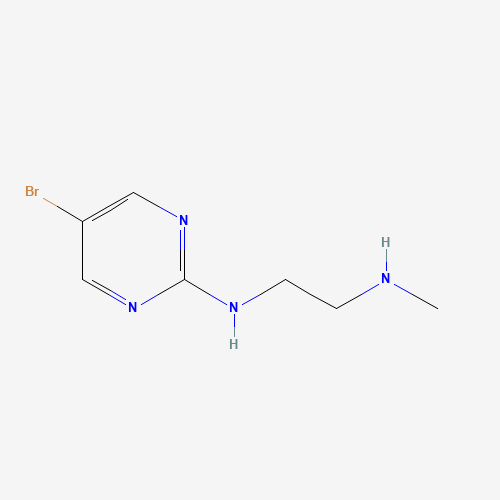 N'-(5-bromopyrimidin-2-yl)-N-methylethane-1,2-diamine (CAS: 550345-60-3) - Chemical Structure and Molecular Formula 