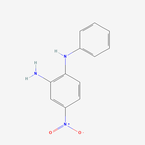 4-nitro-1-N-phenylbenzene-1,2-diamine (CAS: 55315-12-3) - Chemical Structure and Molecular Formula 