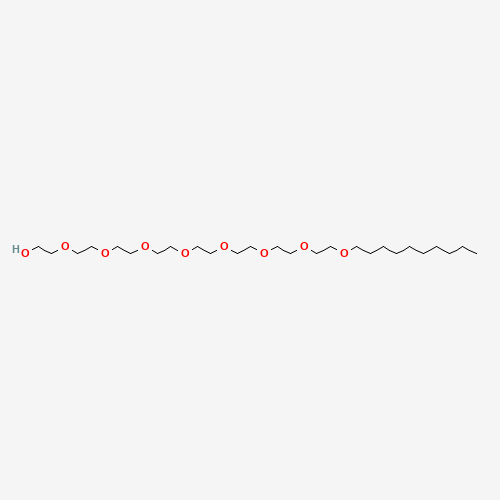 2-[2-[2-[2-[2-[2-[2-(2-decoxyethoxy)ethoxy]ethoxy]ethoxy]ethoxy]ethoxy]ethoxy]ethanol (CAS: 24233-81-6) - Chemical Structure and Molecular Formula 