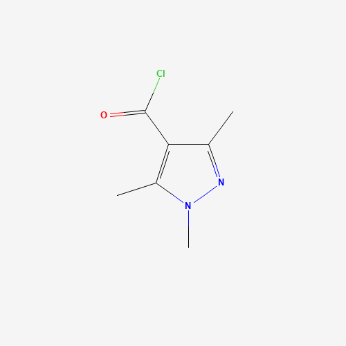 1,3,5-trimethylpyrazole-4-carbonyl chloride (CAS: 98298-63-6) - Chemical Structure and Molecular Formula 