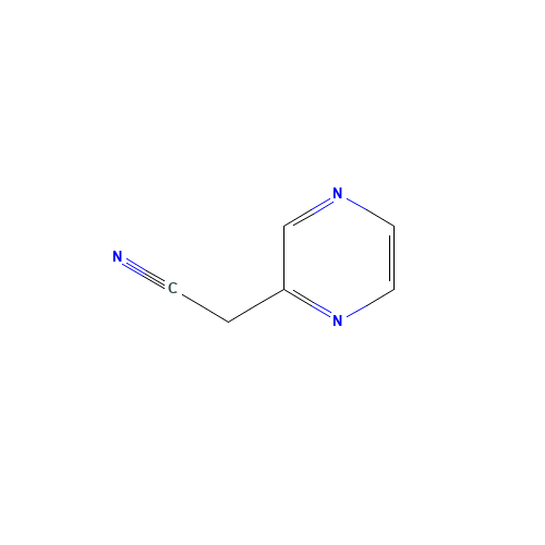 2-pyrazin-2-ylacetonitrile (CAS: 5117-44-2) - Chemical Structure and Molecular Formula 