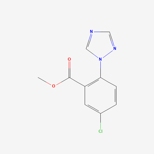 methyl 5-chloro-2-(1,2,4-triazol-1-yl)benzoate (CAS: 1420837-38-2) - Chemical Structure and Molecular Formula 