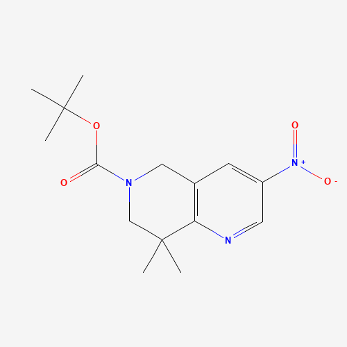 tert-butyl 8,8-dimethyl-3-nitro-5,7-dihydro-1,6-naphthyridine-6-carboxylate (CAS: 570409-62-0) - Related Chemical Product