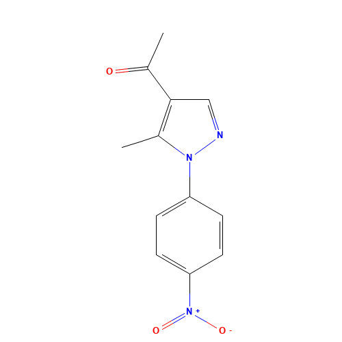 1-[5-methyl-1-(4-nitrophenyl)pyrazol-4-yl]ethanone (CAS: 5078-55-7) - Related Chemical Product