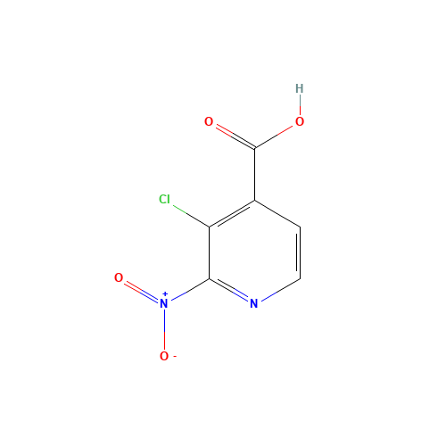 3-chloro-2-nitropyridine-4-carboxylic acid (CAS: 1095669-64-9) - Chemical Structure and Molecular Formula 