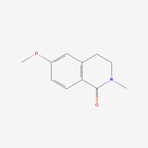 6-methoxy-2-methyl-3,4-dihydroisoquinolin-1-one (CAS: 35714-27-3) - Chemical Structure and Molecular Formula 