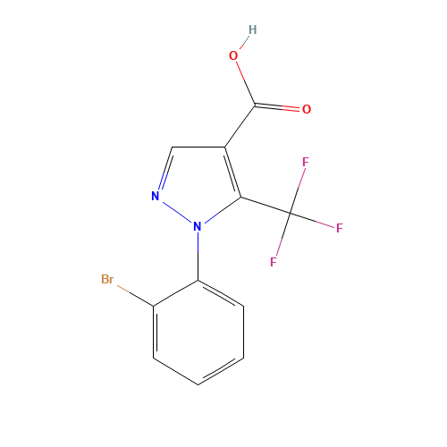 1-(2-bromophenyl)-5-(trifluoromethyl)pyrazole-4-carboxylic acid (CAS: 497833-14-4) - Related Chemical Product