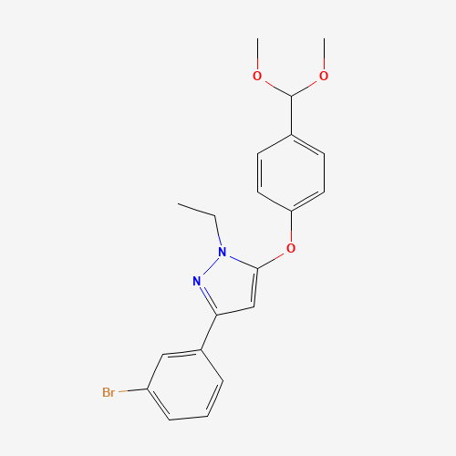 3-(3-bromophenyl)-5-[4-(dimethoxymethyl)phenoxy]-1-ethylpyrazole (CAS: 1289203-73-1) - Related Chemical Product