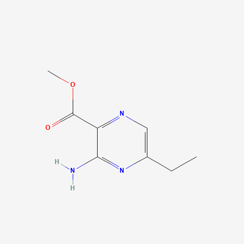 methyl 3-amino-5-ethylpyrazine-2-carboxylate (CAS: 20040-96-4) - Chemical Structure and Molecular Formula 