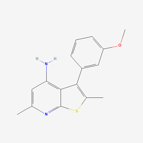 3-(3-methoxyphenyl)-2,6-dimethylthieno[2,3-b]pyridin-4-amine (CAS: 1312594-09-4) - Related Chemical Product
