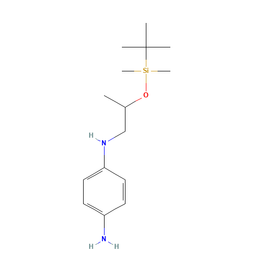 4-N-[2-[tert-butyl(dimethyl)silyl]oxypropyl]benzene-1,4-diamine (CAS: 890051-98-6) - Related Chemical Product