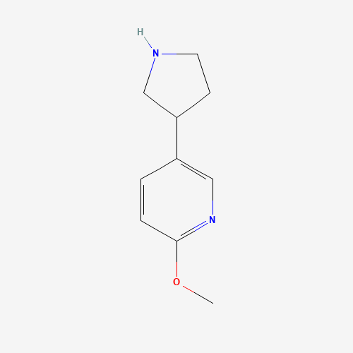 2-methoxy-5-pyrrolidin-3-ylpyridine (CAS: 1008112-12-6) - Related Chemical Product
