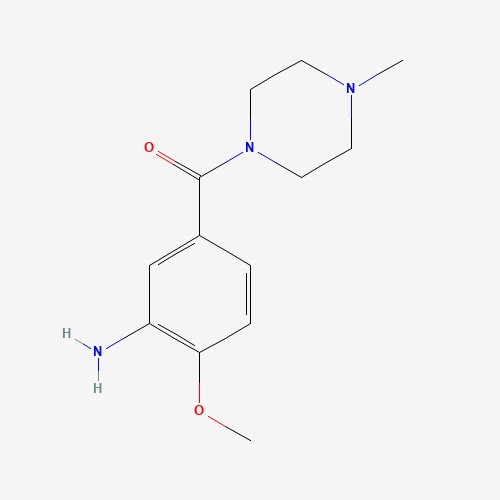 (3-amino-4-methoxyphenyl)-(4-methylpiperazin-1-yl)methanone (CAS: 926200-11-5) - Chemical Structure and Molecular Formula 