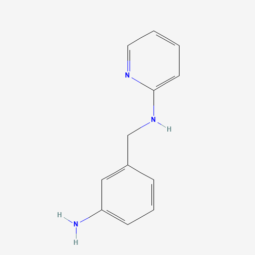 N-[(3-aminophenyl)methyl]pyridin-2-amine (CAS: 209959-66-0) - Chemical Structure and Molecular Formula 