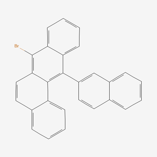 7-bromo-12-naphthalen-2-ylbenzo[a]anthracene (CAS: 1326240-02-1) - Chemical Structure and Molecular Formula 