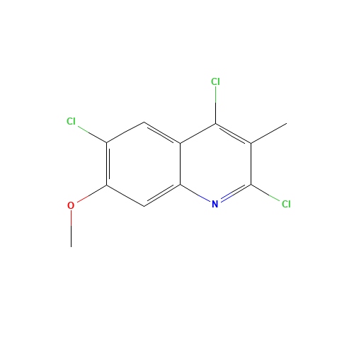 2,4,6-trichloro-7-methoxy-3-methylquinoline (CAS: 1259440-16-8) - Chemical Structure and Molecular Formula 