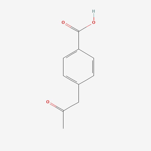 4-(2-oxopropyl)benzoic acid (CAS: 15482-54-9) - Chemical Structure and Molecular Formula 
