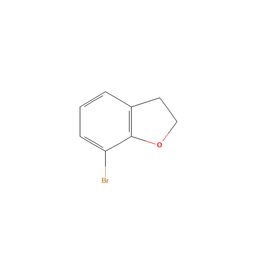 7-bromo-2,3-dihydro-1-benzofuran (CAS: 206347-30-0) - Chemical Structure and Molecular Formula 