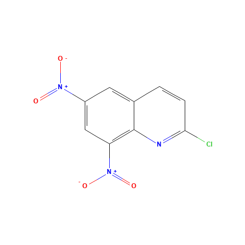 2-chloro-6,8-dinitroquinoline (CAS: 296759-28-9) - Chemical Structure and Molecular Formula 