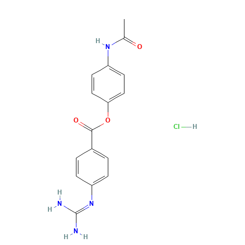 (4-acetamidophenyl) 4-(diaminomethylideneamino)benzoate;hydrochloride (CAS: 79119-49-6) - Related Chemical Product