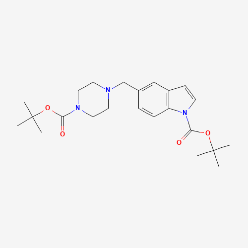 tert-butyl 5-[[4-[(2-methylpropan-2-yl)oxycarbonyl]piperazin-1-yl]methyl]indole-1-carboxylate (CAS: 479065-28-6) - Related Chemical Product