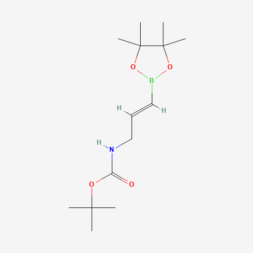 tert-butyl N-[3-(4,4,5,5-tetramethyl-1,3,2-dioxaborolan-2-yl)prop-2-enyl]carbamate (CAS: 1374106-06-5) - Related Chemical Product
