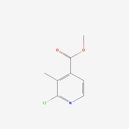 methyl 2-chloro-3-methylpyridine-4-carboxylate (CAS: 787596-41-2) - Chemical Structure and Molecular Formula 