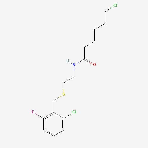 6-chloro-N-[2-[(2-chloro-6-fluorophenyl)methylsulfanyl]ethyl]hexanamide (CAS: 647824-91-7) - Related Chemical Product
