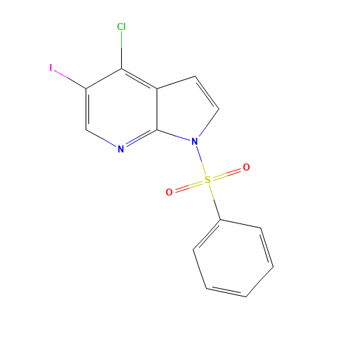 1-(benzenesulfonyl)-4-chloro-5-iodopyrrolo[2,3-b]pyridine (CAS: 1196507-56-8) - Related Chemical Product