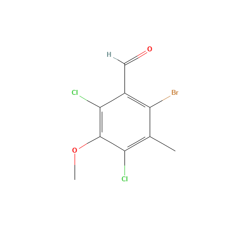 2-bromo-4,6-dichloro-5-methoxy-3-methylbenzaldehyde (CAS: 1055969-00-0) - Related Chemical Product