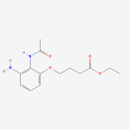 ethyl 4-(2-acetamido-3-aminophenoxy)butanoate (CAS: 808743-00-2) - Related Chemical Product