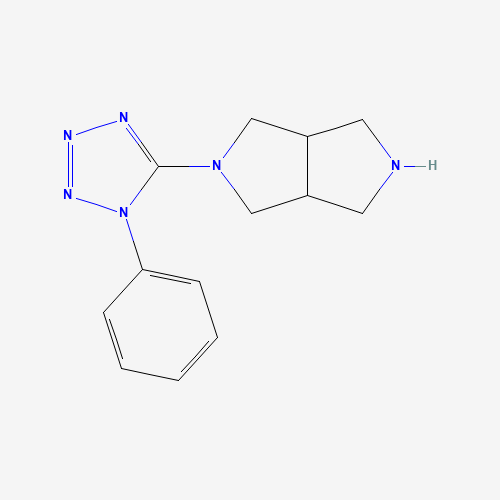 5-(1-phenyltetrazol-5-yl)-2,3,3a,4,6,6a-hexahydro-1H-pyrrolo[3,4-c]pyrrole (CAS: 1426310-94-2) - Related Chemical Product