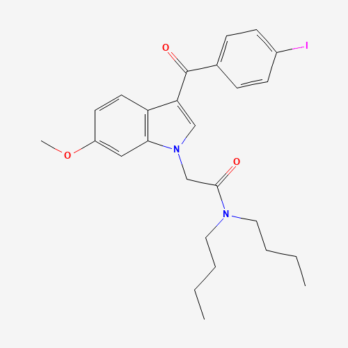 N,N-dibutyl-2-[3-(4-iodobenzoyl)-6-methoxyindol-1-yl]acetamide (CAS: 1390645-50-7) - Related Chemical Product
