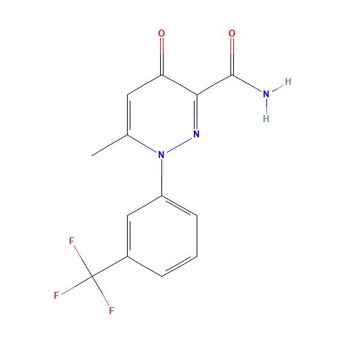 6-methyl-4-oxo-1-[3-(trifluoromethyl)phenyl]pyridazine-3-carboxamide (CAS: 133221-34-8) - Related Chemical Product