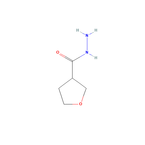 oxolane-3-carbohydrazide (CAS: 59293-32-2) - Chemical Structure and Molecular Formula 