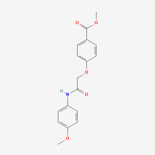 methyl 4-[2-(4-methoxyanilino)-2-oxoethoxy]benzoate (CAS: 852980-65-5) - Chemical Structure and Molecular Formula 