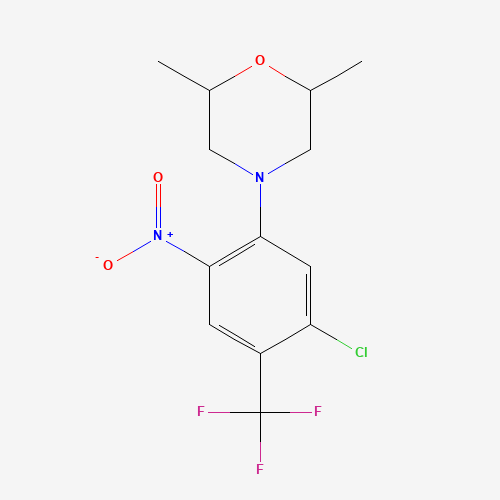 4-[5-chloro-2-nitro-4-(trifluoromethyl)phenyl]-2,6-dimethylmorpholine (CAS: 646456-36-2) - Related Chemical Product