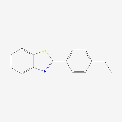 2-(4-ethylphenyl)-1,3-benzothiazole (CAS: 50685-15-9) - Chemical Structure and Molecular Formula 