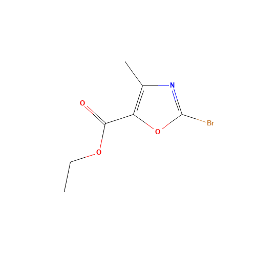 ethyl 2-bromo-4-methyl-1,3-oxazole-5-carboxylate (CAS: 78451-13-5) - Chemical Structure and Molecular Formula 