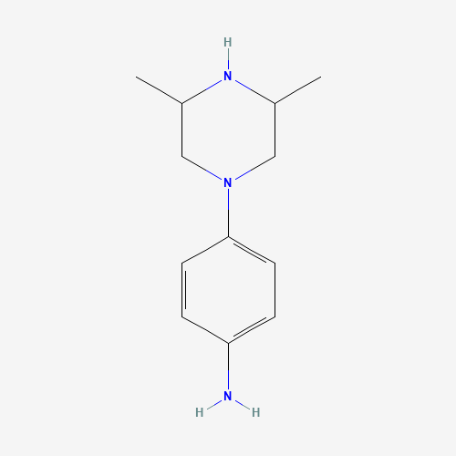 4-(3,5-dimethylpiperazin-1-yl)aniline (CAS: 251372-19-7) - Chemical Structure and Molecular Formula 