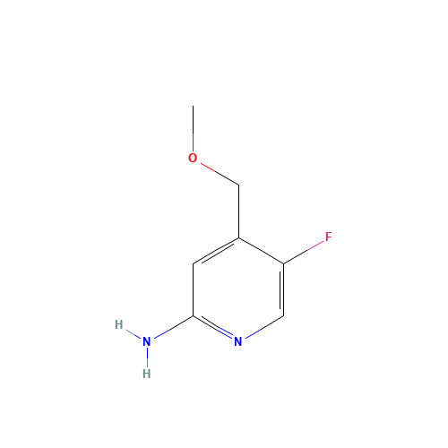5-fluoro-4-(methoxymethyl)pyridin-2-amine (CAS: 1369766-90-4) - Chemical Structure and Molecular Formula 