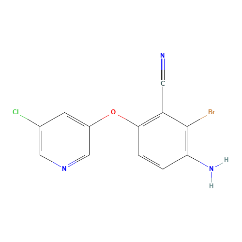 3-amino-2-bromo-6-(5-chloropyridin-3-yl)oxybenzonitrile (CAS: 315226-99-4) - Related Chemical Product