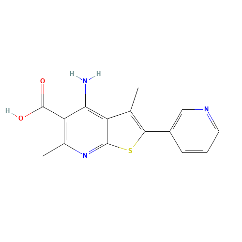 4-amino-3,6-dimethyl-2-pyridin-3-ylthieno[2,3-b]pyridine-5-carboxylic acid (CAS: 1312594-32-3) - Related Chemical Product