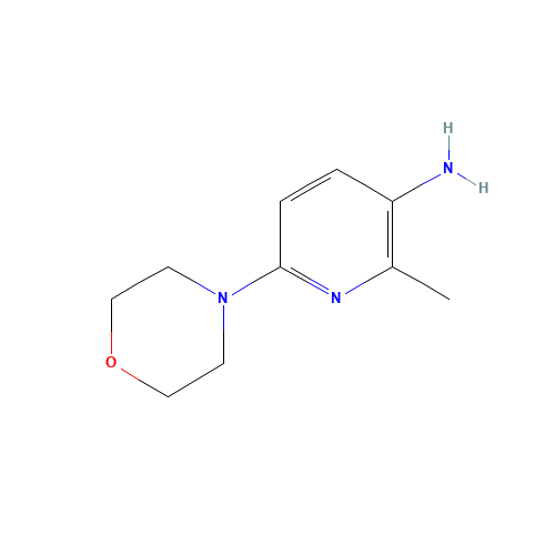 2-methyl-6-morpholin-4-ylpyridin-3-amine (CAS: 221159-08-6) - Chemical Structure and Molecular Formula 