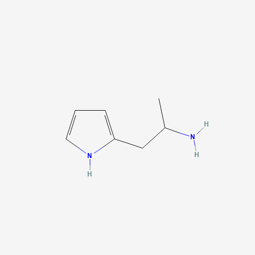 1-(1H-pyrrol-2-yl)propan-2-amine (CAS: 90000-40-1) - Chemical Structure and Molecular Formula 