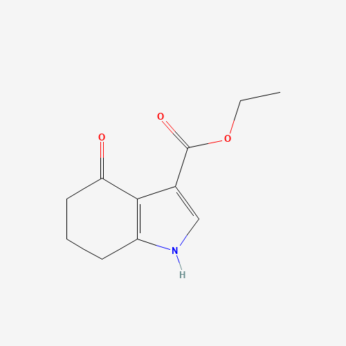 ethyl 4-oxo-1,5,6,7-tetrahydroindole-3-carboxylate (CAS: 86840-20-2) - Chemical Structure and Molecular Formula 