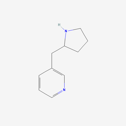 3-(pyrrolidin-2-ylmethyl)pyridine (CAS: 106366-28-3) - Chemical Structure and Molecular Formula 