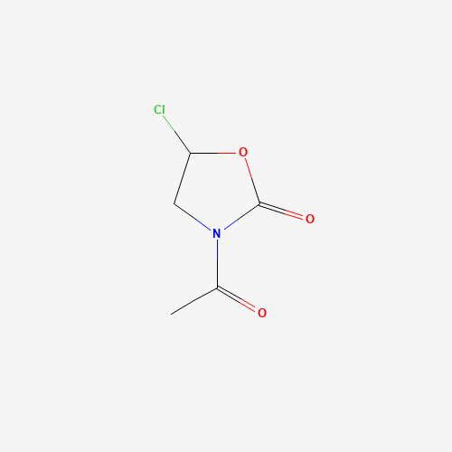 3-acetyl-5-chloro-1,3-oxazolidin-2-one (CAS: 60759-48-0) - Chemical Structure and Molecular Formula 