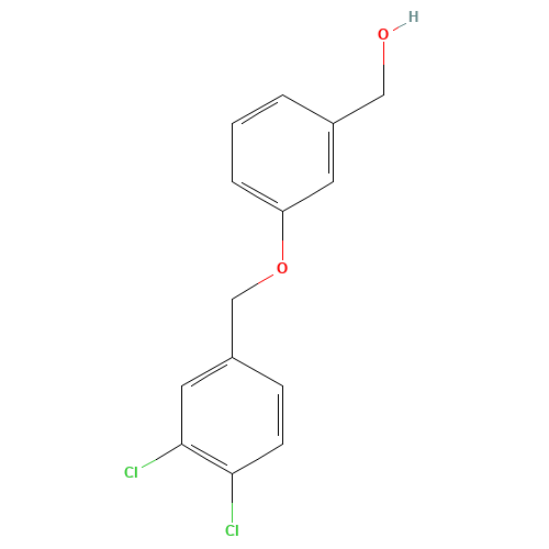 [3-[(3,4-dichlorophenyl)methoxy]phenyl]methanol (CAS: 1039864-48-6) - Chemical Structure and Molecular Formula 