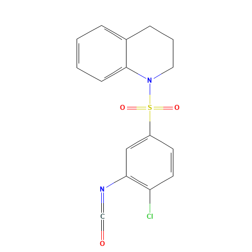 1-(4-chloro-3-isocyanatophenyl)sulfonyl-3,4-dihydro-2H-quinoline (CAS: 914349-81-8) - Related Chemical Product